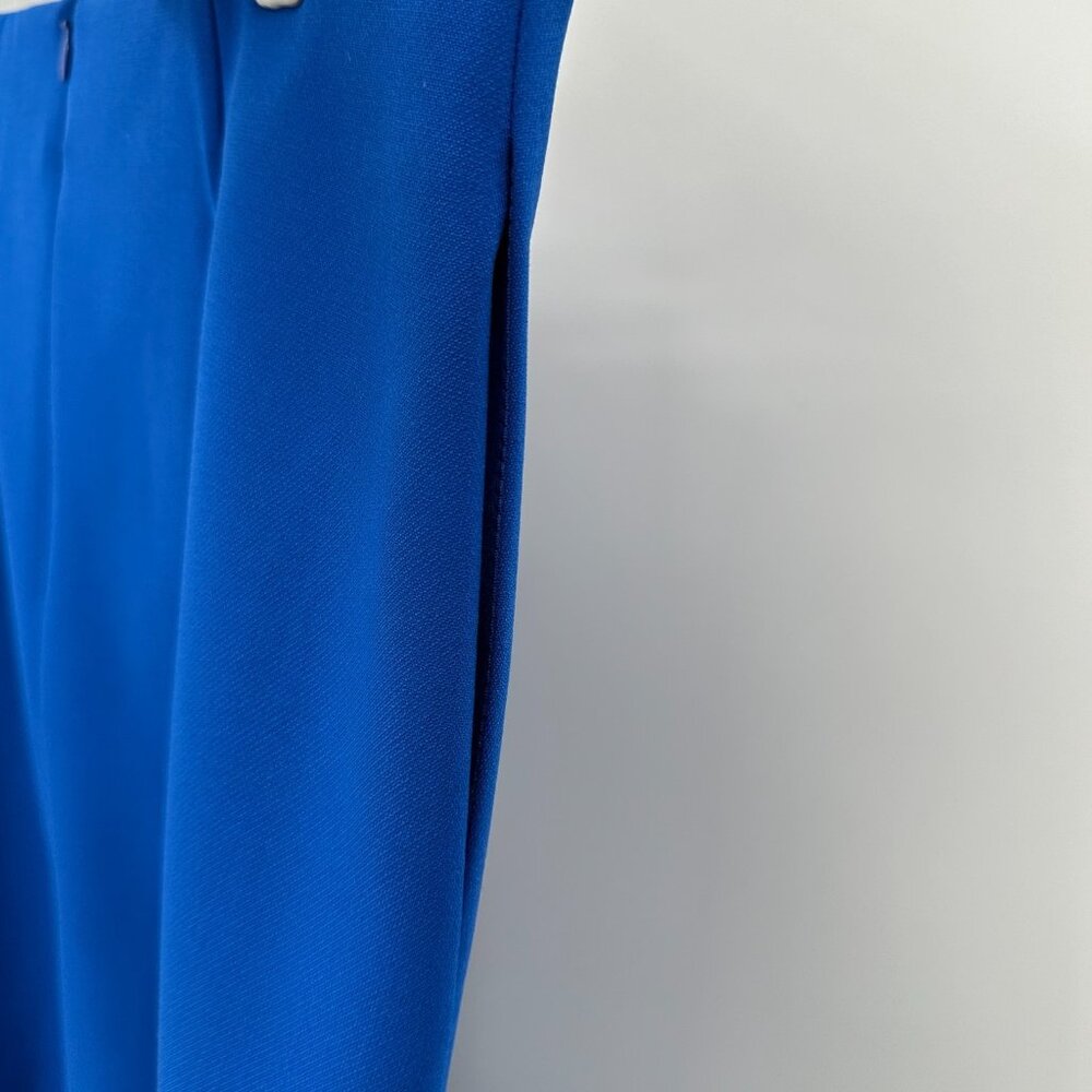 Boss Royal Blue A-line Mini Skirt Size 10 Women's Vitama Inverted Pleated Skirt - Picture 8 of 10